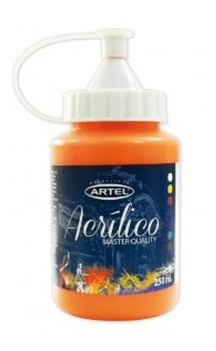 Pintura Artel Acrílica Naranjo 777 250 Ml Unidad