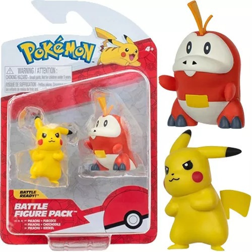 Figuras Pokemon Pack De Pelea Pikachu + Fuecoco Jazwares