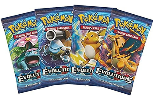 Pokemon Xy Evolutions Booster Pack Lote - 4 Paquetes