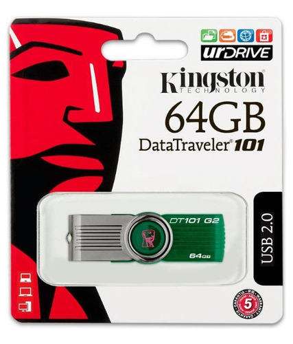 Pendrive Kingstone 64gb Data Traveler 101 Usb 2.0