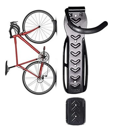 Dirza Bike Wall Mount Rack With Tire Tray - Vertical Bike