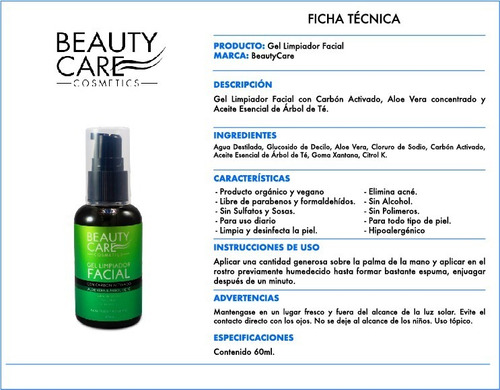 Imagen 3 de 9 de Kit 2 Gel Limpiador Facial Carbón Activado Y 1 Gel Aloe Vera