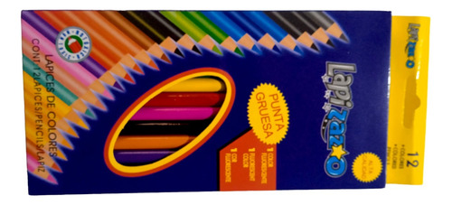 12 Lapices De Colores Escolares 
