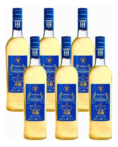 Caja De 6 Tequila Hacienda De Tepa Reposado 1000 Ml