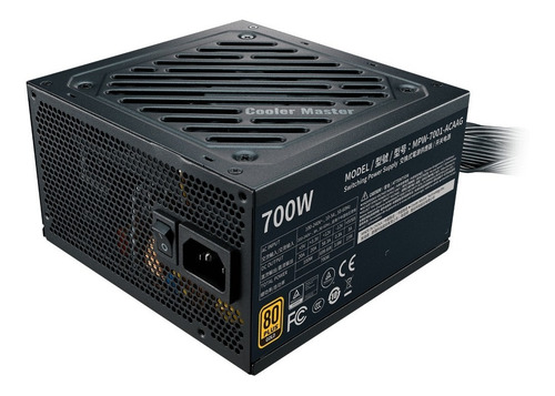 Imagen 4 de 10 de Fuente 700w Coolermaster G700 80+ Gold