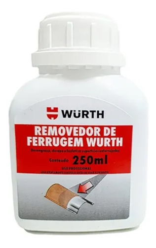 Removedor De Ferrugem Wmax Oxidação, Corrosão Wurth250ml