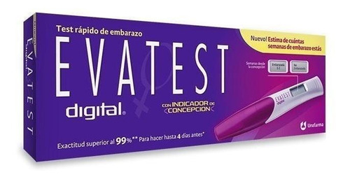 Evatest Digital Test Rápido Embarazo C/indicador Concepción