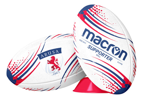 Balon De Rugby Macron Arusa Supporter Blanco