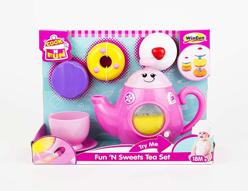 Brinquedo Kit Chá Doce Diversão Com Acessórios Winfun