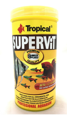 Ração Tropical Supervit Flakes 50g Flocos Premium