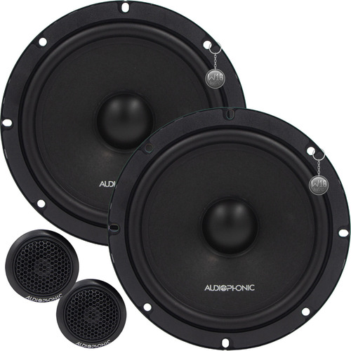 Kit 2 Vias Falante Portas 6 Polegadas Audiophonic Kn 650 Cor