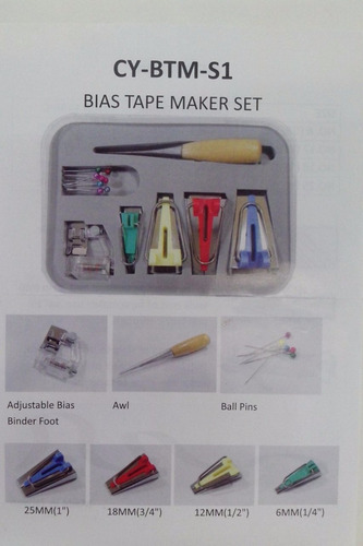 Imagen 5 de 9 de Kit Set Pie Prensatela P/ Fabricar Cinta Bies Janome Singer