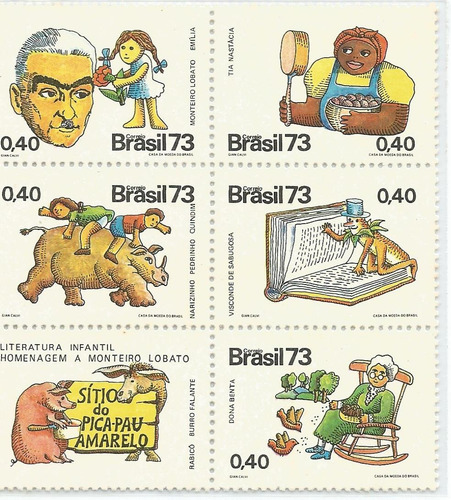 F7317 Brasil 1973 República 49 Selos Comemorativos E Blocos