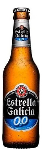 Cerveja Estrella Galicia S/ Alcool Long Neck 250ml Pack 6 Un