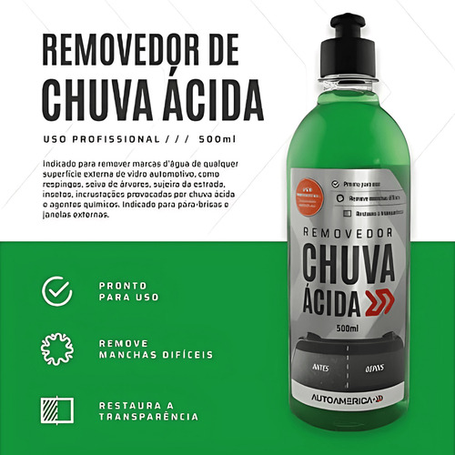 Removedor De Chuva Ácida 500ml Autoamerica