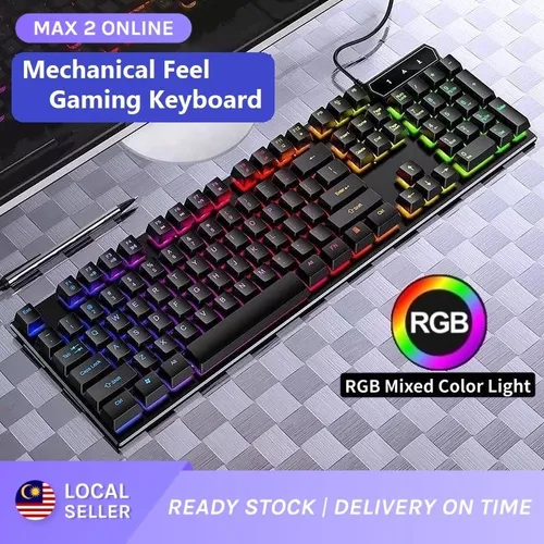 Teclado Rgb Gamer Usb Multicolor
