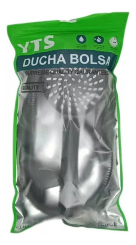 Set Juego De Ducha Negro Mate Flexible/soporte/ducha