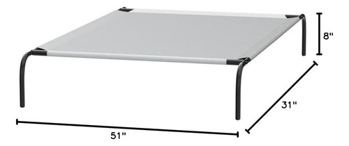 Amazon Basics Cama Elevada Para Perro Con Estructura Metá...