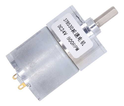Dc Motor Gear 24v 800rpm Redução De Velocidade Transmissão E