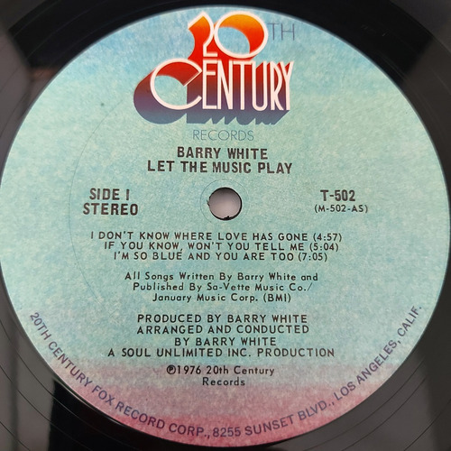 Barry White - Let The Music Play Importado Usa Lp