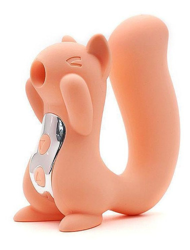 Dildo tipo ardilla con ventosa para clítoris y pechos - Miss Uu