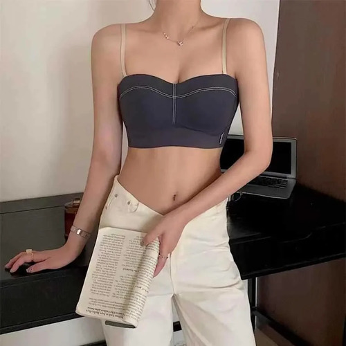 Ropa Interior De Mujer Con Sujetador Push Up Sin Tirantes Si