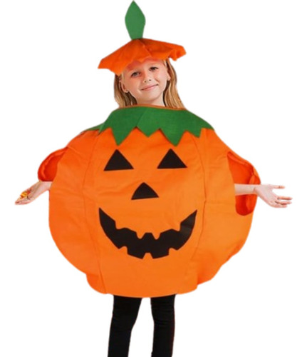 Disfraz De Calabaza Infantil 7 A 10 Años P Halloween Fiesta