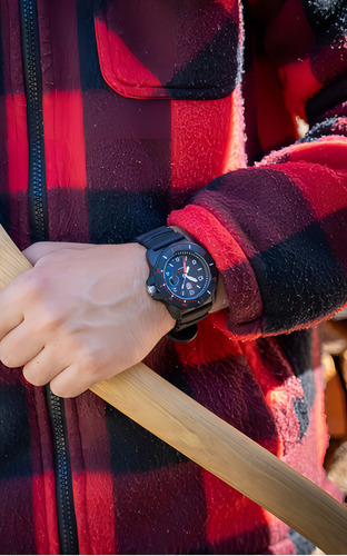 Reloj Luminox Para Hombre Navy Seal Xs.3615 Agente Oficial Color Del Fondo Negro Color De La Malla Negro Color Del Bisel Negro