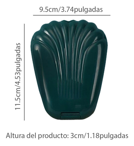 Set Brochas De Maquillaje Mini 5 Piezas Con Espejo Portatil