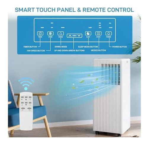 Aire Acondicionado Portátil De Takywep 8000 Btu Para Espacio