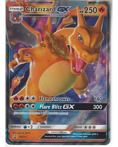 Charizard Gx Sm211 Pokemon Hidden Fates Promo