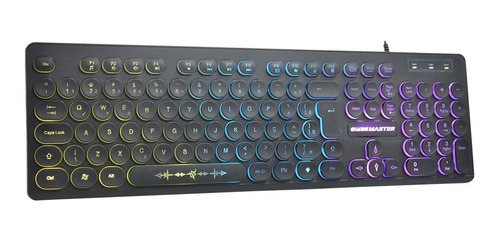 Teclado Gamer Steampunk Anti Ghost K-mex Km76