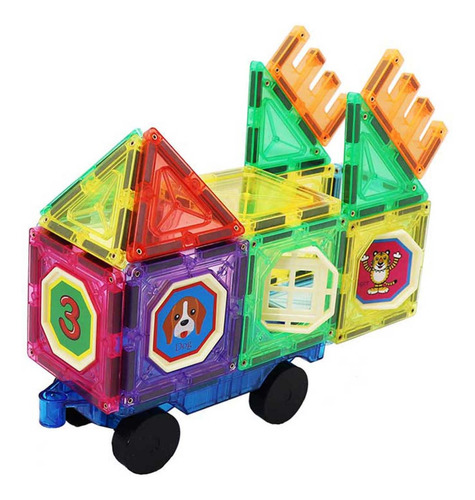 Magnescape Juego Construcción 132 +12 Piezas Magnéticas Stem