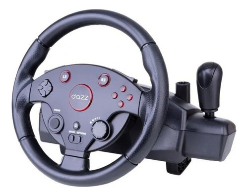 Volante E Pedal Gamer Force Driving T6 Dazz Ps4 Ps5 Xbox Pc 