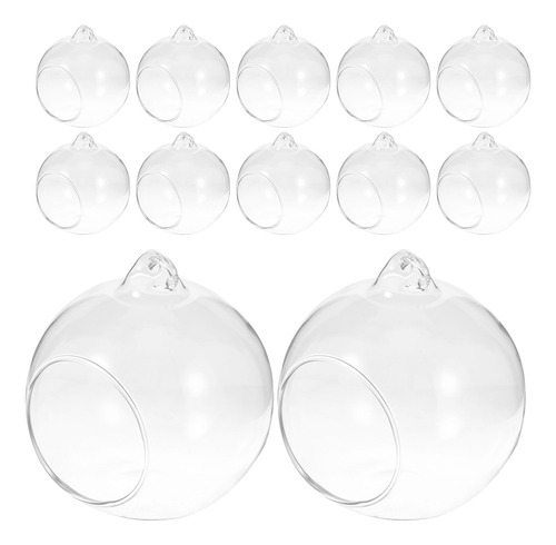 Maceta Colgante De Cristal Transparente Para Terrario, 12 Un