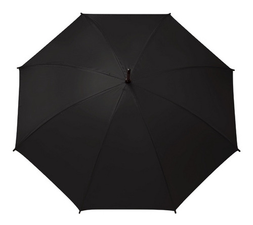 Paraguas Gigante Negro Reforzado Con Sistema Wind Proof