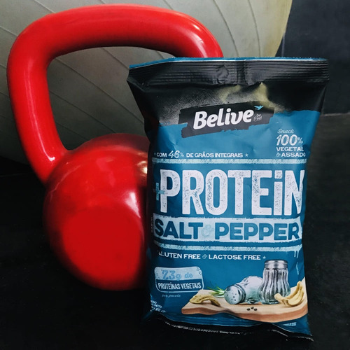 Imagem 3 de 5 de 10x Protein Snack Belive Salt & Pepper 35g