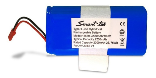 Imagen 2 de 6 de Bateria Ava Mini V1 Original Aspiradora Robot Smart Tek