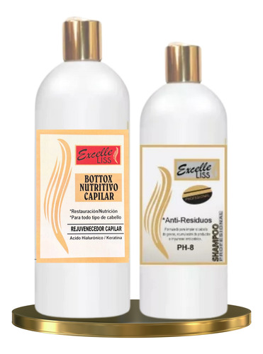 Kit Bottox Nutritivo Capilar Y Shampoo Limpieza Profunda