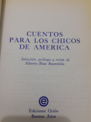 Cuentos Para Los Chicos De América - A. Brambilla