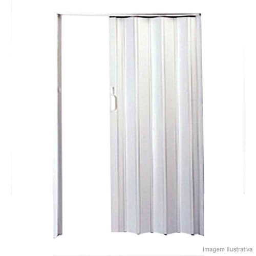 Porta Sanfonada De Pvc Plast 210x72cm Com Trinco Puntinato Bcf Bcf