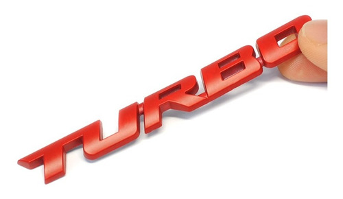 Emblema Turbo 3d En Aluminio Para Carro O Moto