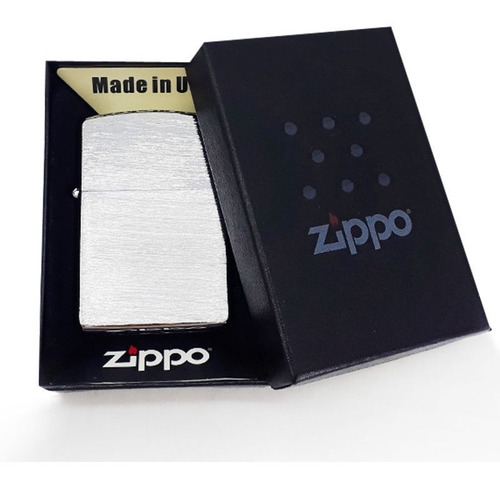 Zippo Plateado Con Inserto Eléctrico Con Usb+chapita Grabada