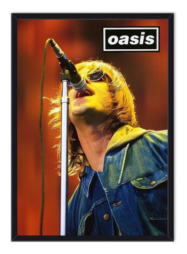 Cuadro Enmarcado - Póster Banda Oasis