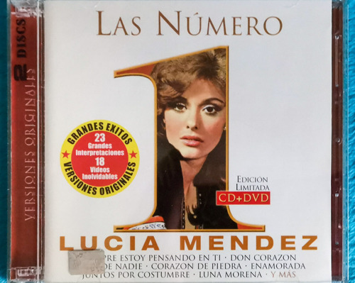 Lucía Méndez: Las Número 1 Cd + Dvd Jewel Case Nuevo Sellado