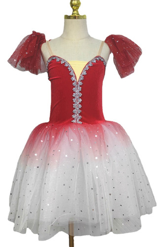Vestido De Baile De Terciopelo Con Falda Tutú De Ballet Para Niños Little Swan