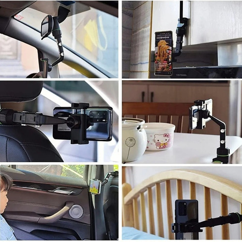 Soporte Para Teléfono Con Espejo Retrovisor 360o