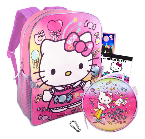Hello Kitty - Lonchera Tipo Mochila Para Nias, Paquete De 4