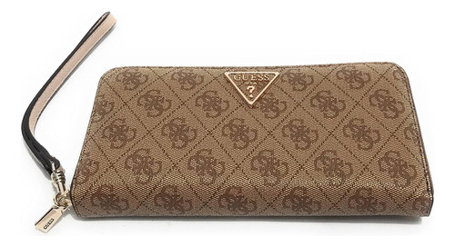 Guess Cartera Grande Con Cremallera Laurel, Logotipo Latte