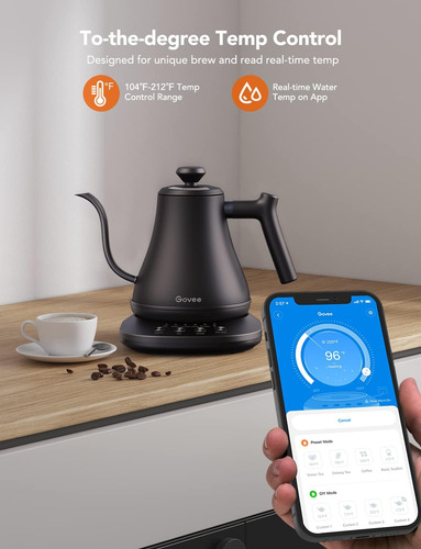 Smart - Hervidor Eléctrico, Wifi De Temperatura Variab...